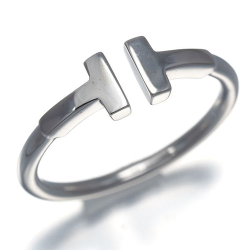 Tiffany Ring T 10.5 K18Wg #189044