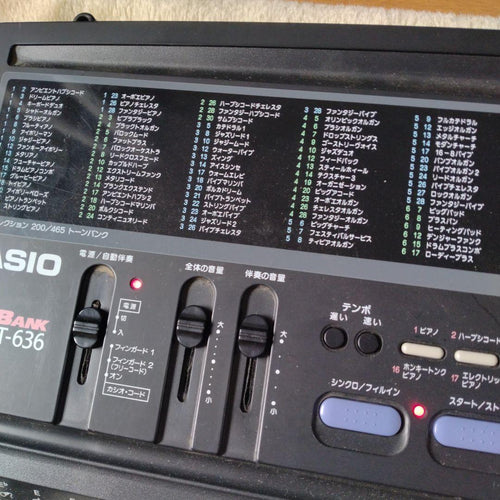 Casio Keyboard Electronic Piano Tone Bank Ct-636