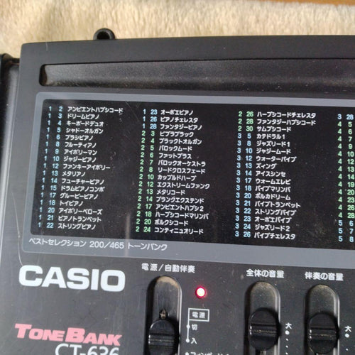 Casio Keyboard Electronic Piano Tone Bank Ct-636