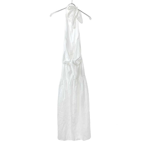 No Sleeve Vince Draped Neck Halter Dress V821851481 Xs