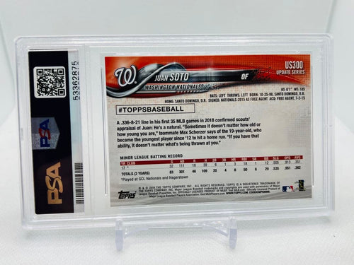 Mlb 2018 Topps Rc Update Us300 Psa 9