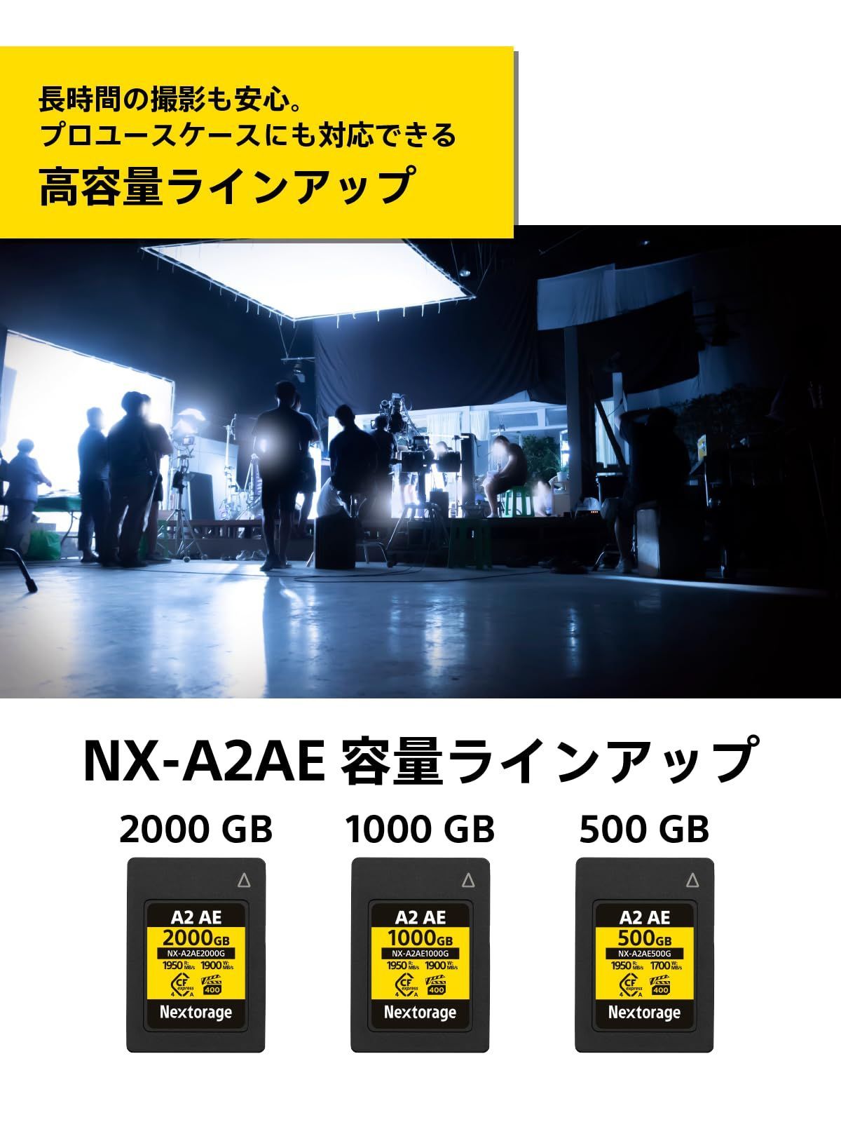 Compact Flash 1950Mb/S Vpg400 1700Mb/S 500Gb Tlc A Type 4K/8K 4.0 Cfexpress