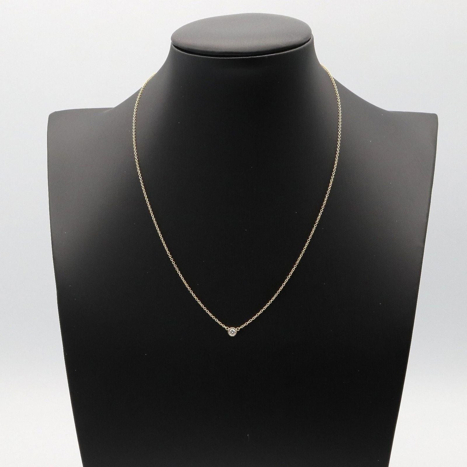 Tiffany Necklace Co 37 K18 Used A