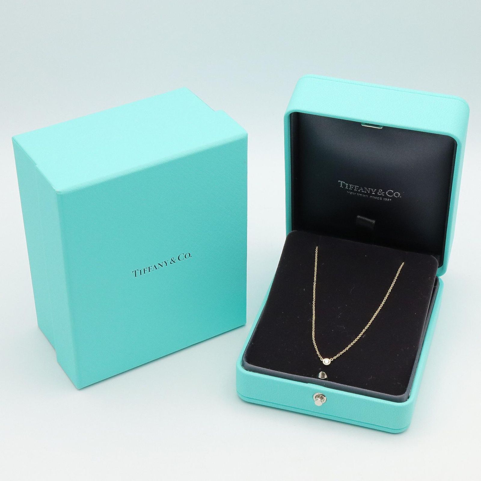 Tiffany Necklace Co 37 K18 Used A