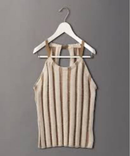 6(Roku) Beauty&Youth United Arrows Tank Top Stripe Halter Neck Knit/