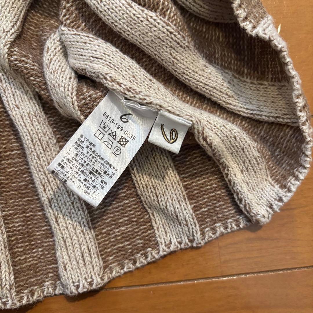 6(Roku) Beauty&Youth United Arrows Tank Top Stripe Halter Neck Knit/