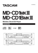 Cd, Md Cassette Decks Tascam Md-Cd1Mk3 Md-Cd1