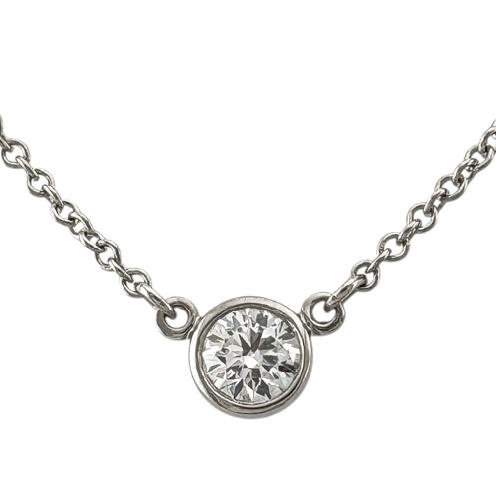 Tiffany Necklace 0.14Ct Pt950 950 Tiffany&Co.