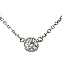 Tiffany Necklace 0.14Ct Pt950 950 Tiffany&Co.