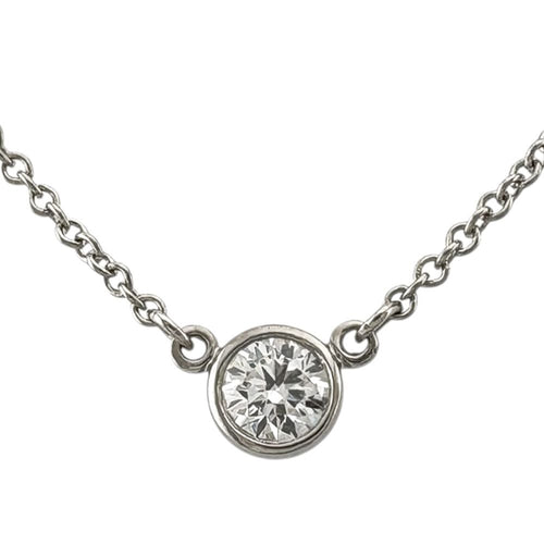 Tiffany Necklace 0.14Ct Pt950 950 Tiffany&Co.