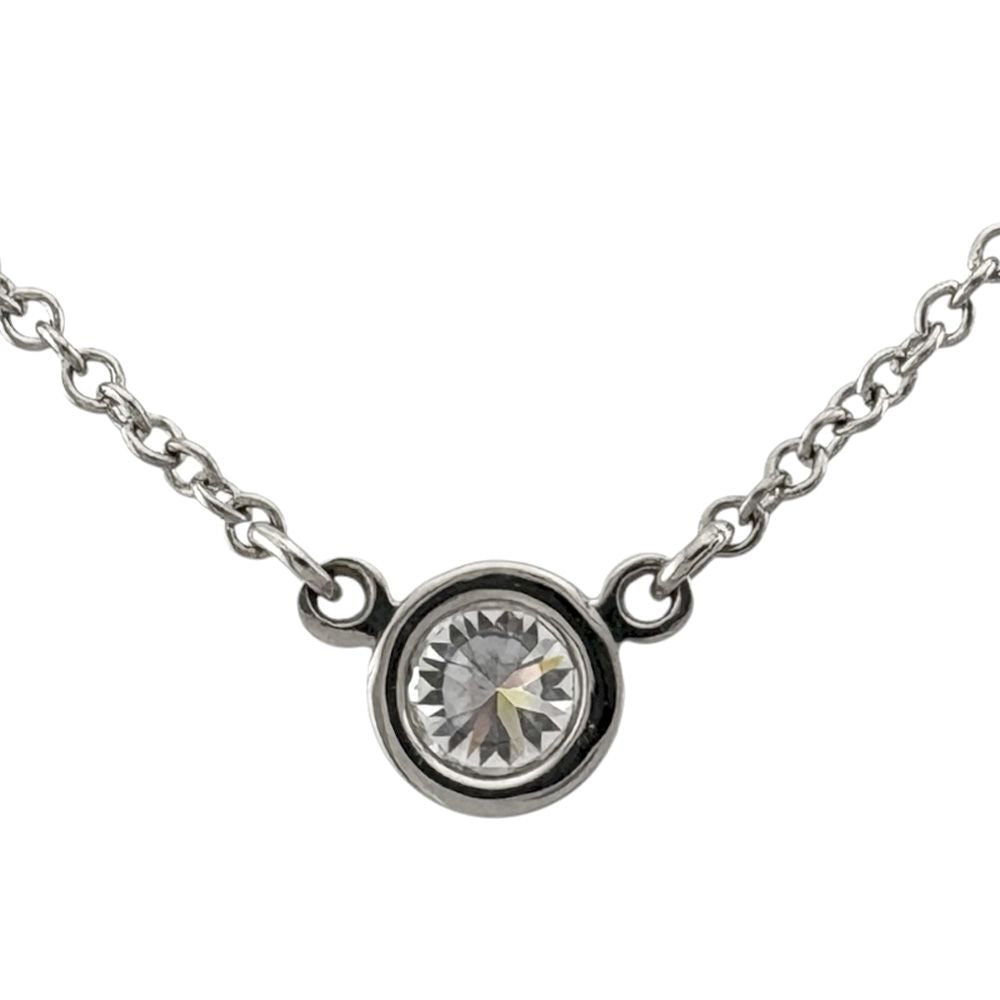 Tiffany Necklace 0.14Ct Pt950 950 Tiffany&Co.