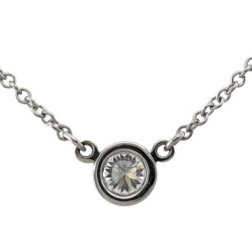 Tiffany Necklace 0.14Ct Pt950 950 Tiffany&Co.