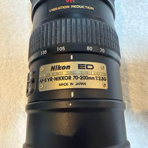 Nikon Zoom Lenses Af-S Vr Nikkor 70-200Mm 1:2.8G