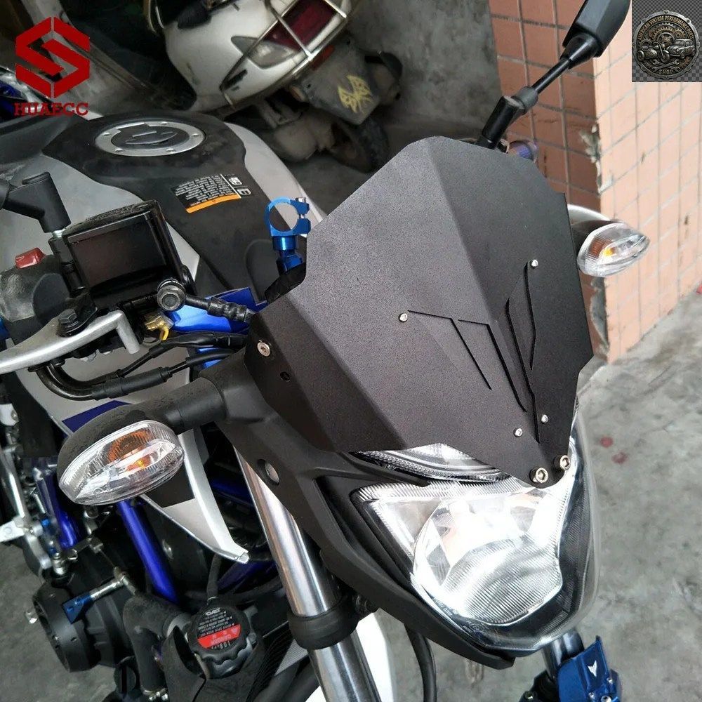 No Brand Others Motorcycle Windshield Windscreen With Bracket Yamaha Mt03 Fz03