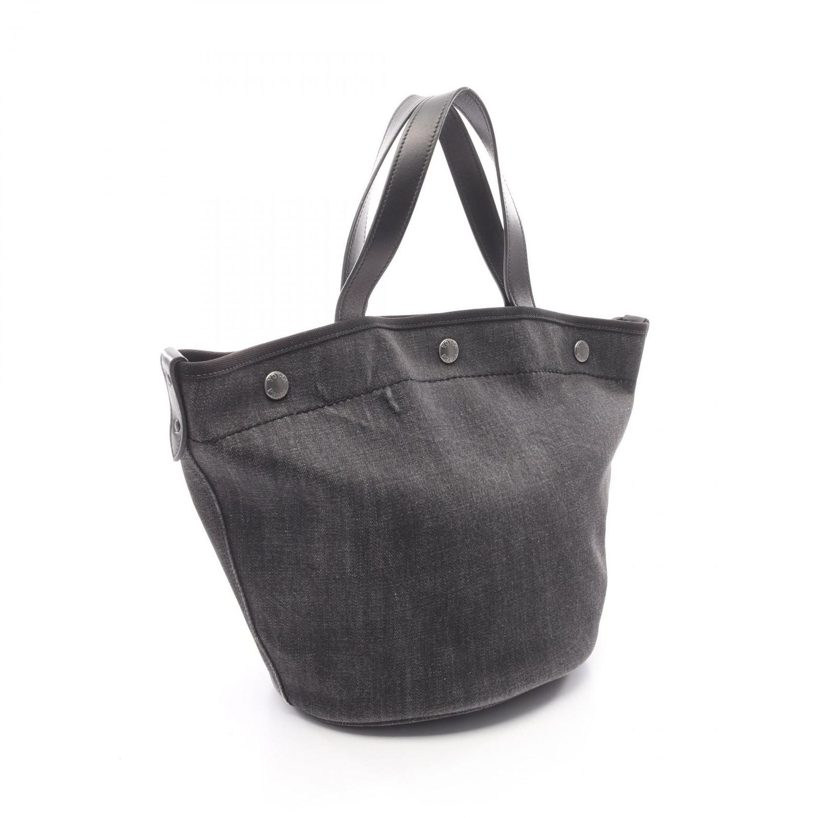 Prada Tote Bag Denim+City Calf