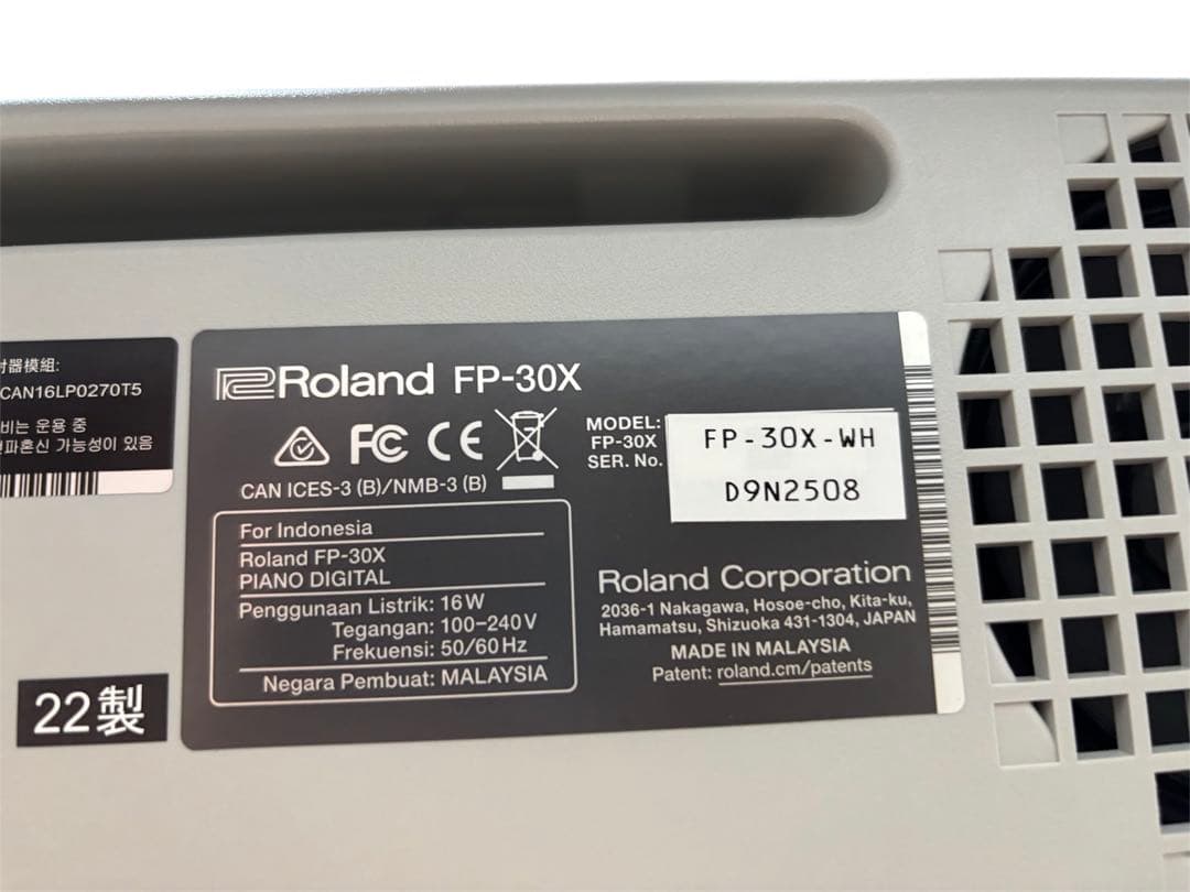 Roland Keyboard Electronic Piano 2022 Fp-30X