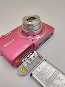 Nikon Compact Digital Camera Coolpix S3500 Pink 20.1Mp 7X 20260513