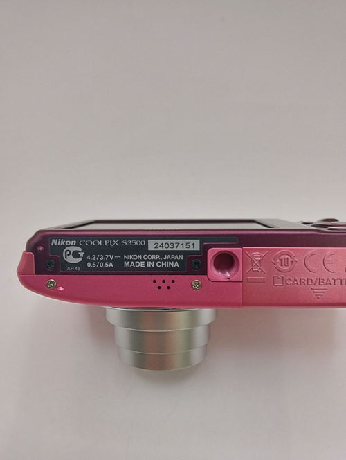Nikon Compact Digital Camera Coolpix S3500 Pink 20.1Mp 7X 20260513