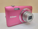 Nikon Compact Digital Camera Coolpix S3500 Pink 20.1Mp 7X 20260513
