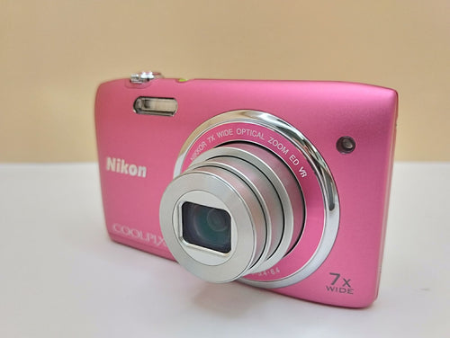 Nikon Compact Digital Camera Coolpix S3500 Pink 20.1Mp 7X 20260513