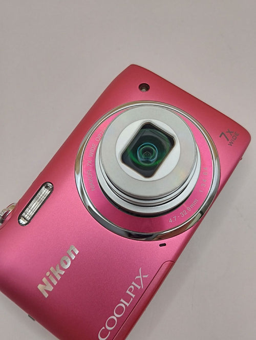 Nikon Compact Digital Camera Coolpix S3500 Pink 20.1Mp 7X 20260513