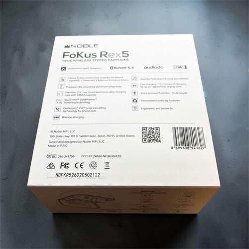 Noble Audio Wireless Earphones Fokus Rex5