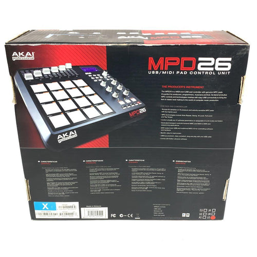 Akai Professional Midi Keyboards Pads Mpd26
