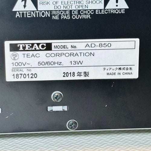 Teac Cd, Md Cassette Decks Ad-850 Usb