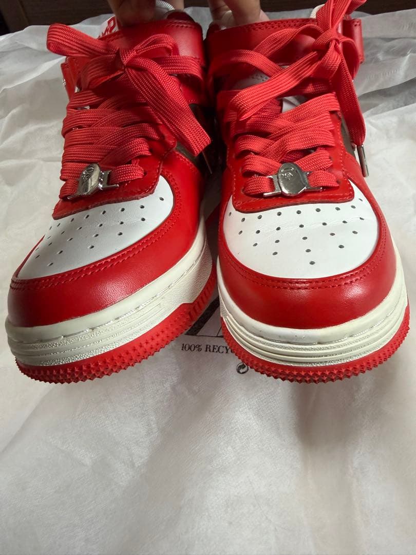 A Bathing Ape Sneakers Bape Sta Midden Rood