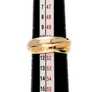 Cartier Ring Mm #51 K18 Yg Wg Pg 3 750 Trinity 90328285
