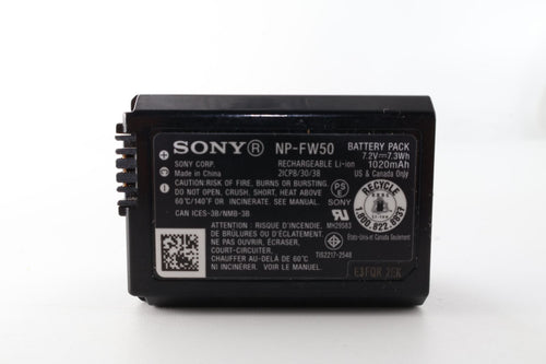 Sony Digital Camera Battery Np-Fw50 (Zv-E10/ 6400/Rx10Iv