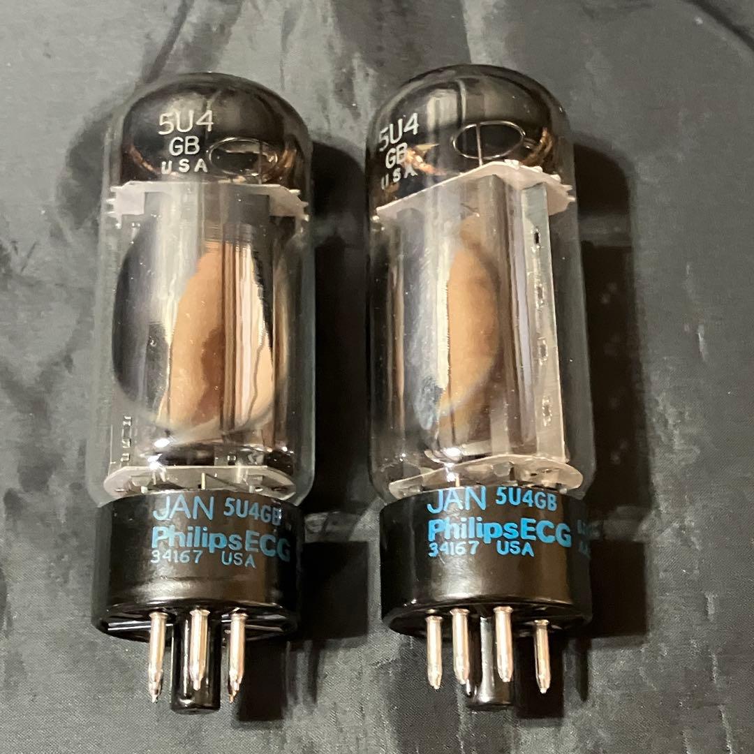 Philips Vacuum Tubes Ecg Jan 5U4Gb 2