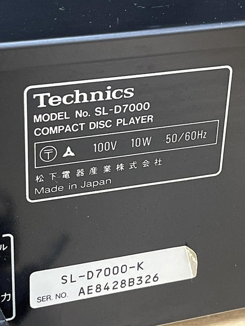 Cd Md Cassette Deck Technics Sl-D7000