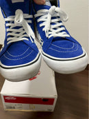 Supreme Sneakers 16Aw Vans Checker Logo Sk8-Hi Blue White