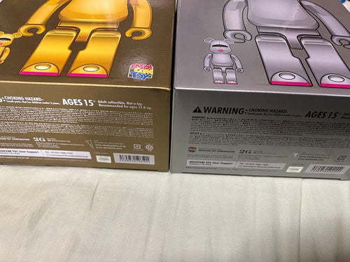Be@Rbrick Kubrick Bearbrick Sorayama 2G Gold Silver 400%