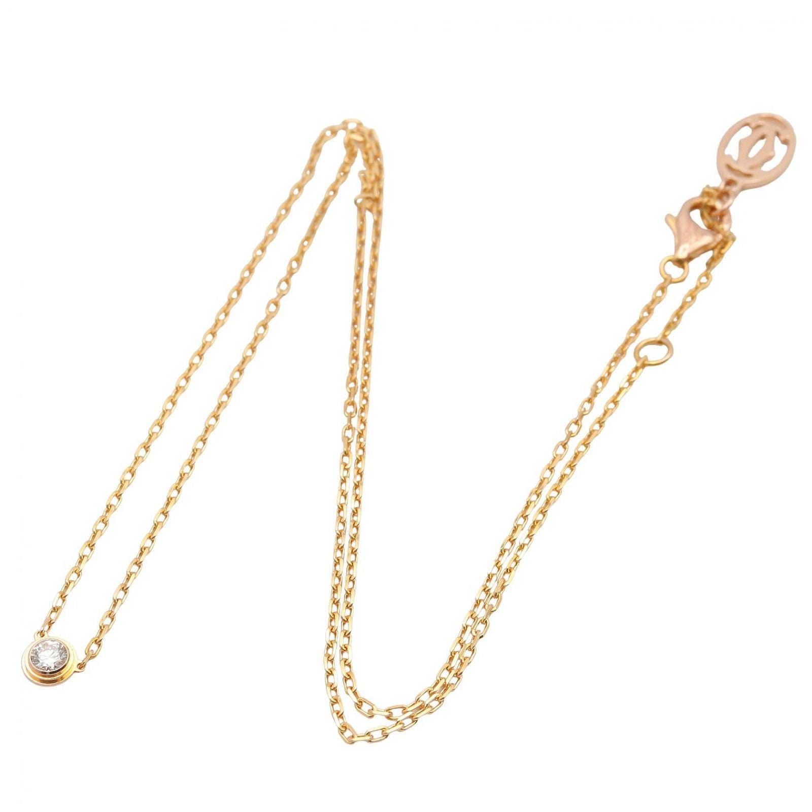 Cartier Necklace 38/41 K18Pg Used A