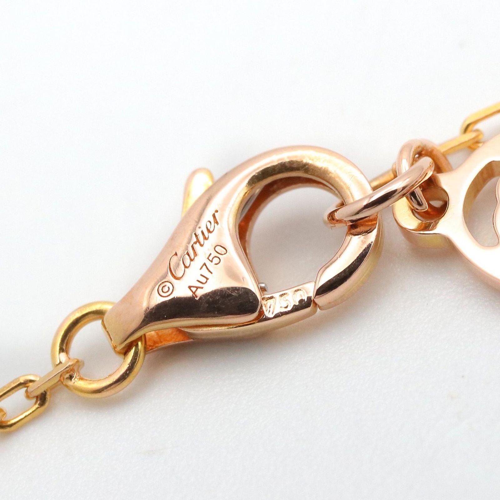 Cartier Necklace 38/41 K18Pg Used A