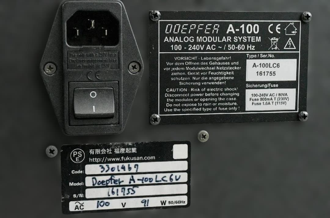 Modular Synthesizers Doepfer A-100 Lc6V 6U