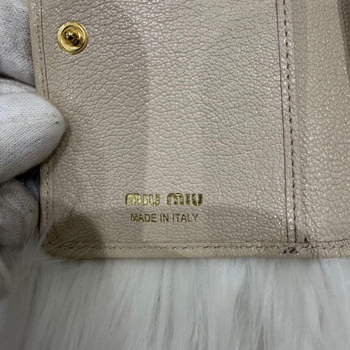 Miu Bi-Fold Wallet Miumiu Ic