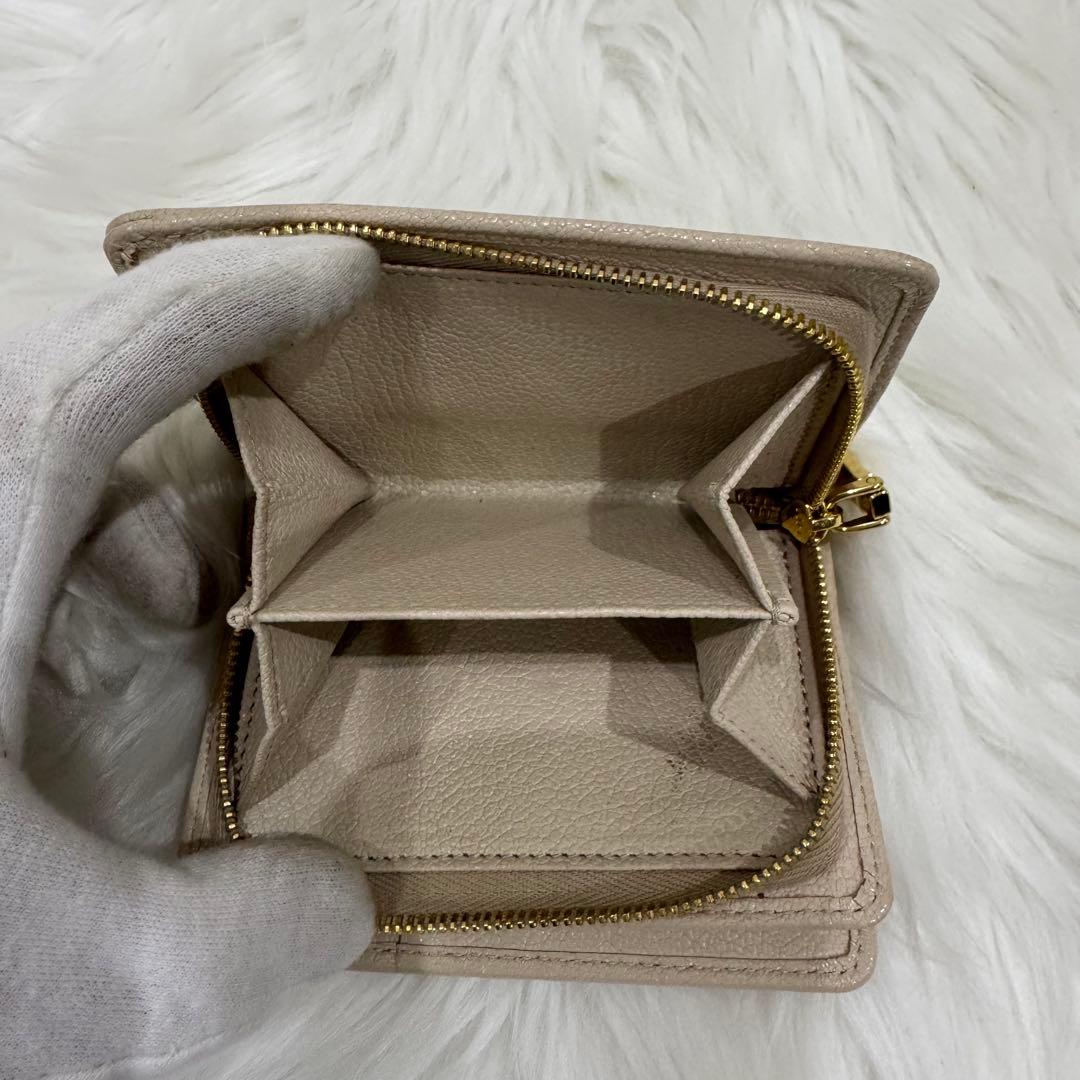 Miu Bi-Fold Wallet Miumiu Ic