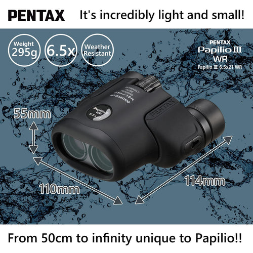 Binoculars Opera Glasses Pentax Papilio Iii 6.5X21 Wr Hd 1