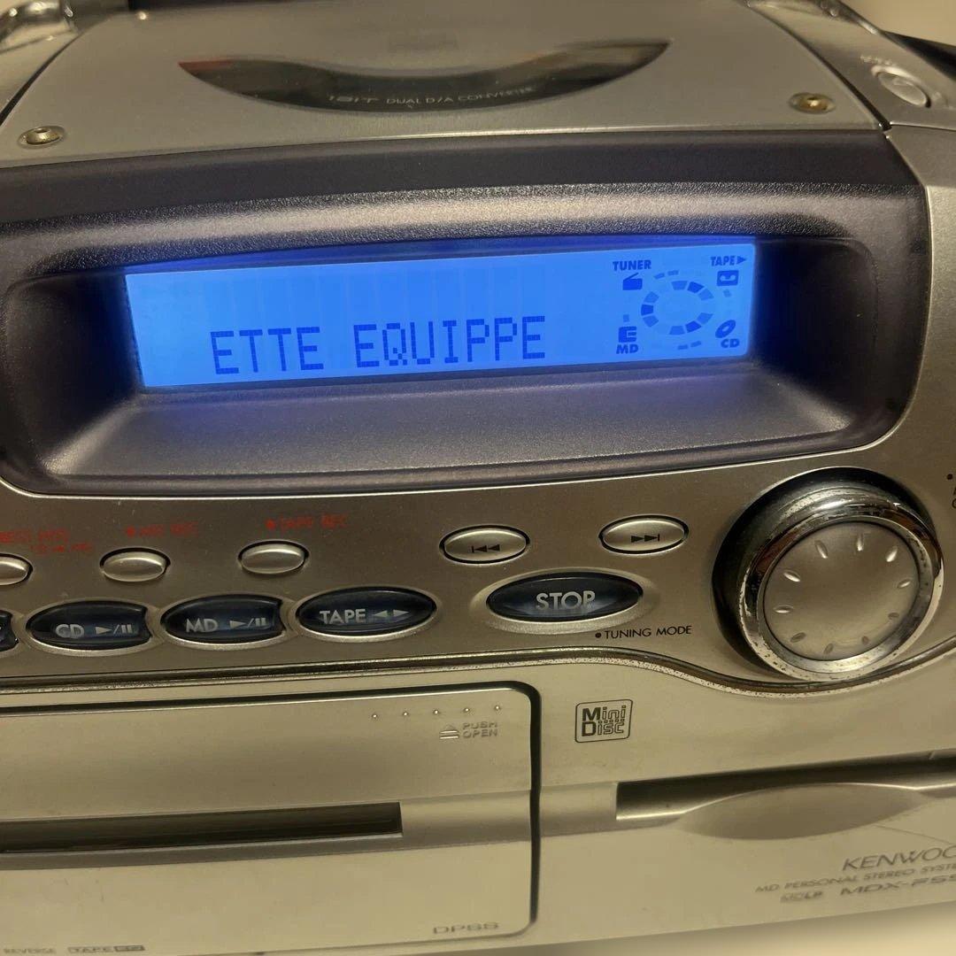 Kenwood Cd Md Cassette Deck Mdx-F55