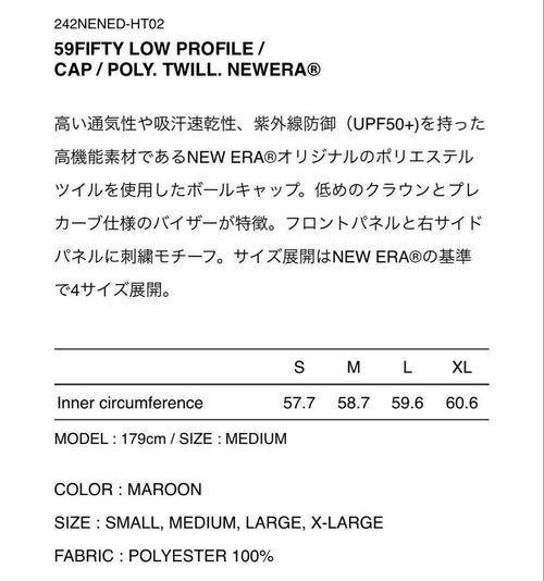 Wtaps Baseball Caps 59Fifty Low Profile/Cap/Newera Mar