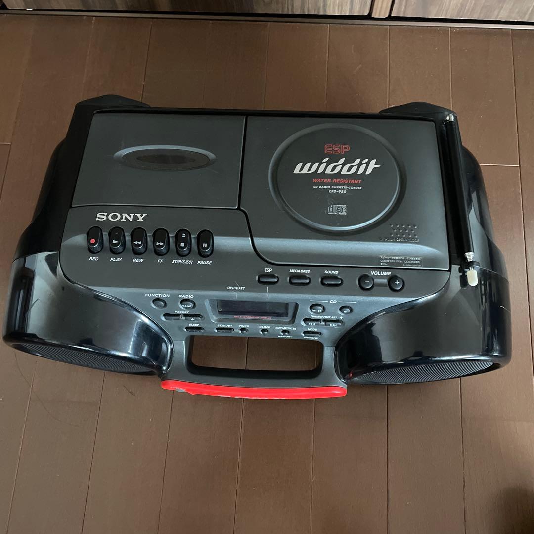 Sony Cd Md Cassette Deck Widdit Cfd-980