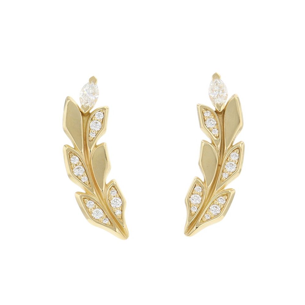 Tiffany Earrings (For Both Ears) 0.33Ct K18Yg Tiffany&Co.