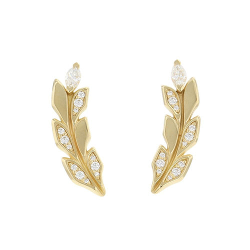 Tiffany Earrings (For Both Ears) 0.33Ct K18Yg Tiffany&Co.