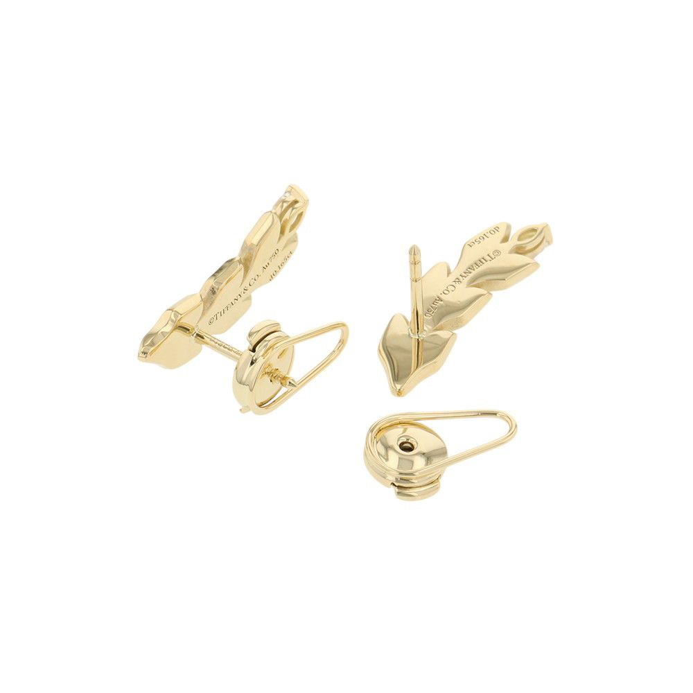 Tiffany Earrings (For Both Ears) 0.33Ct K18Yg Tiffany&Co.