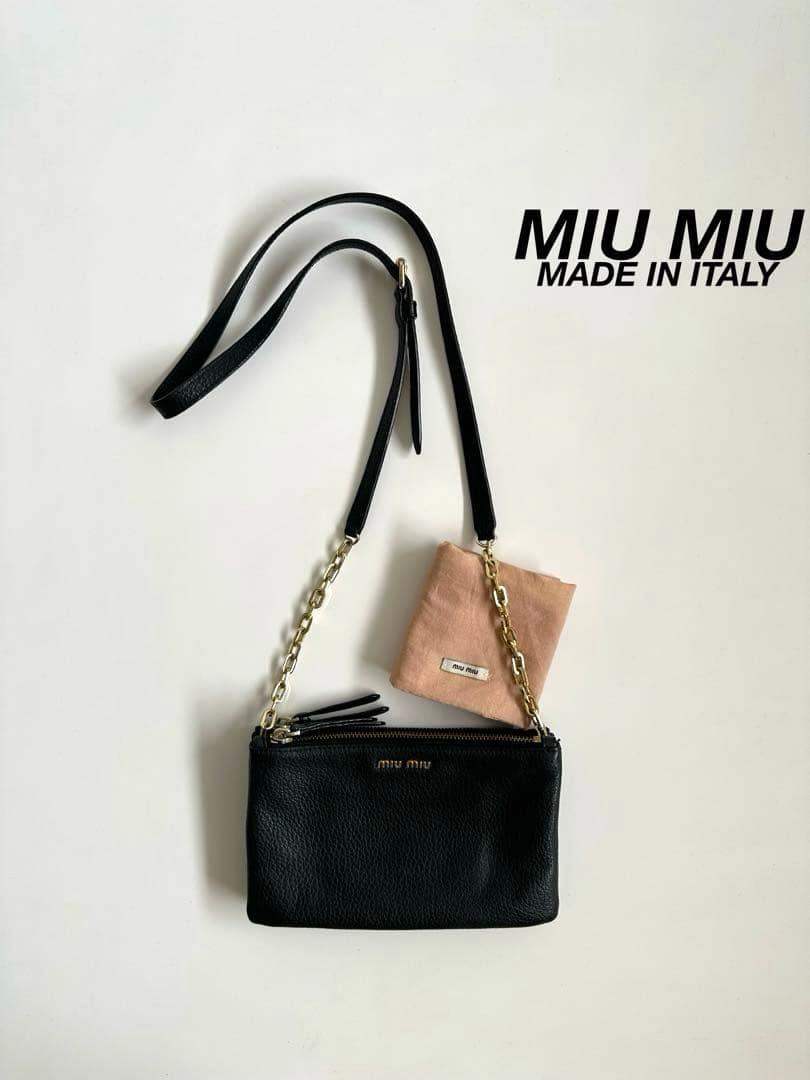Miu Umhängetaschen Lederkette One Bag