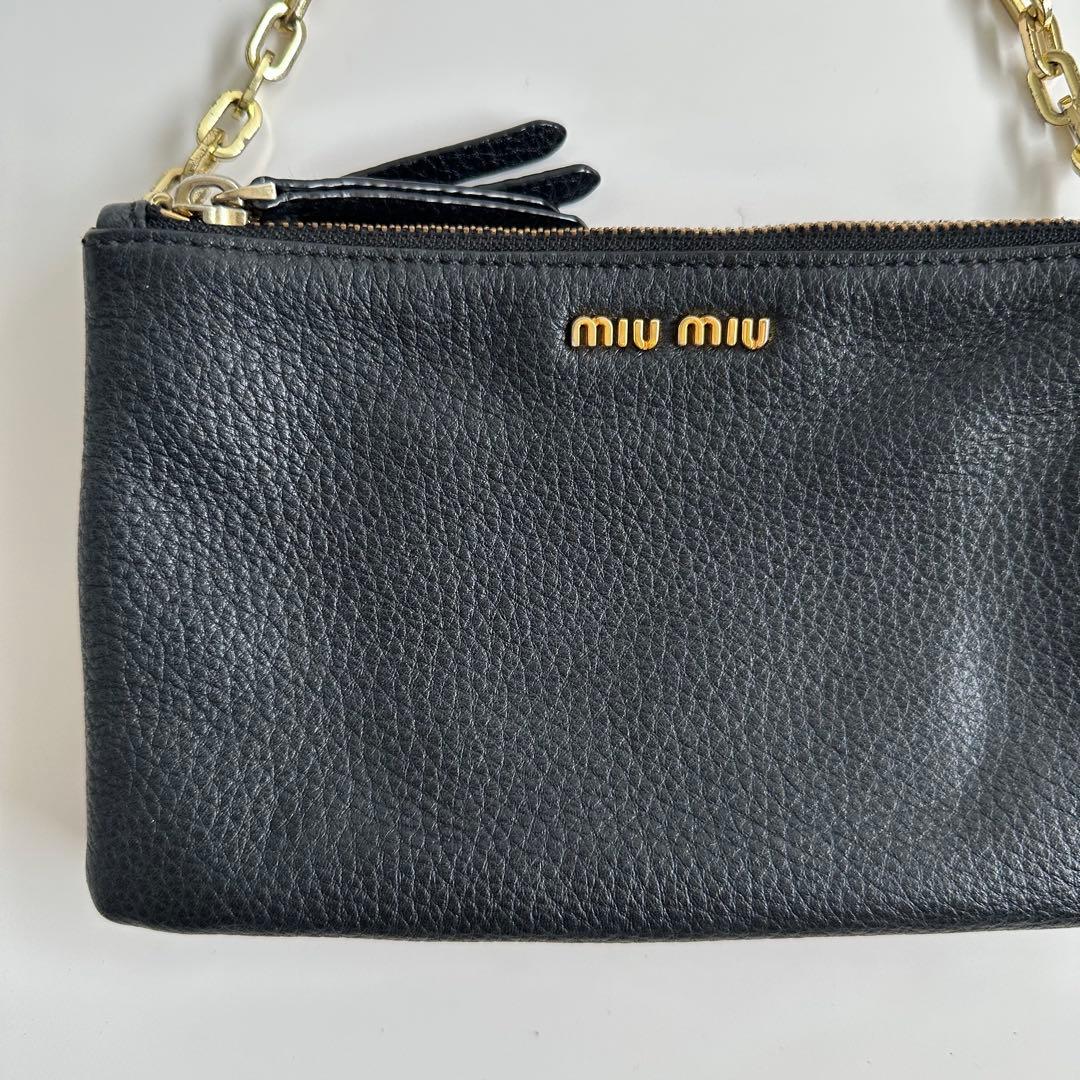 Miu Umhängetaschen Lederkette One Bag
