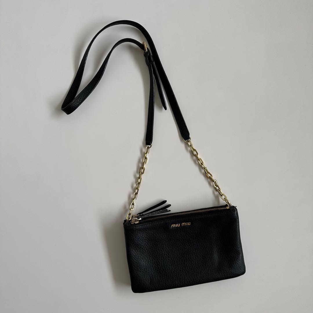 Miu Umhängetaschen Lederkette One Bag